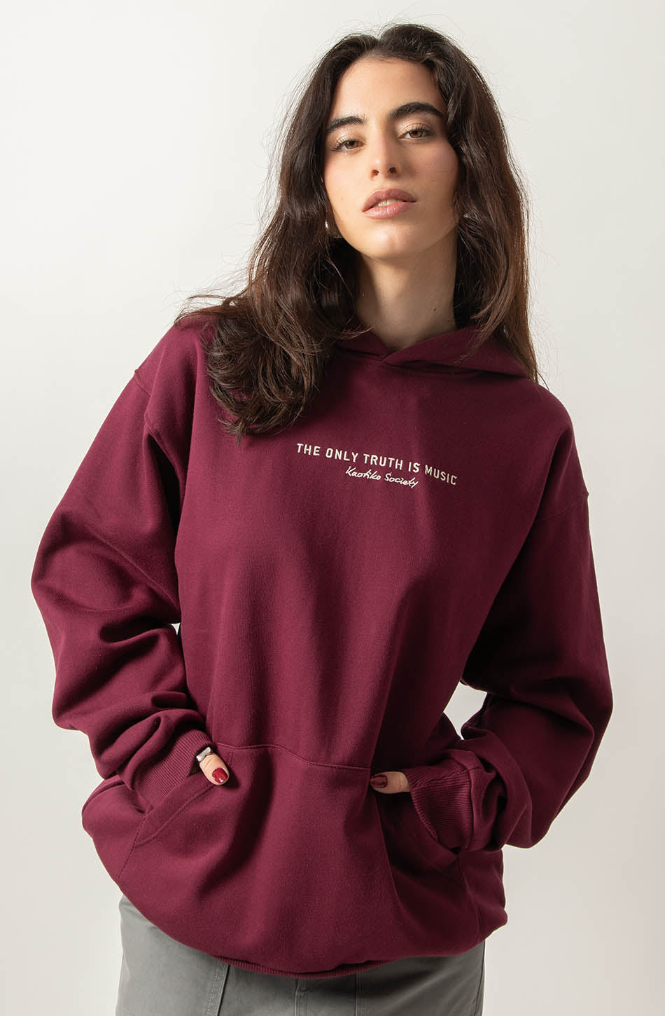 The Only Truth Is Music Wine Sweatshirt