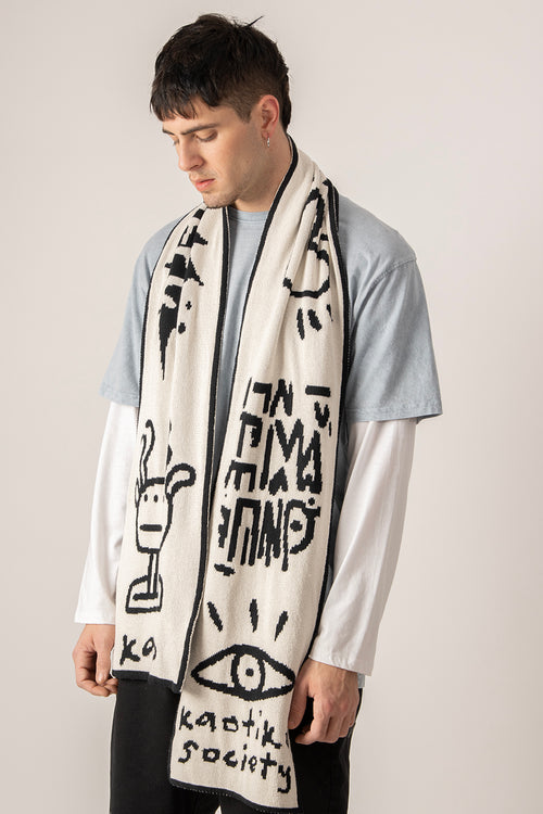 Urban Kao Ivory/Black Scarf