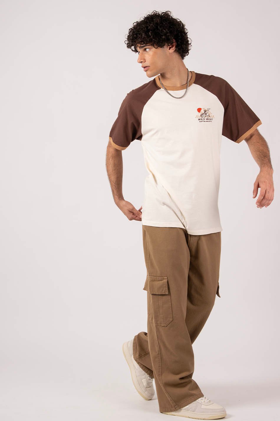 Pantalon Casual Cargo Pocket Toast