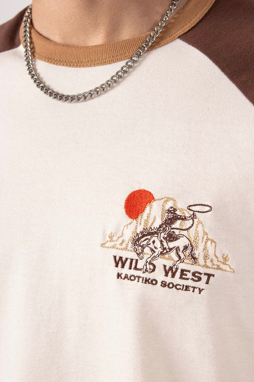 Ivory/Brown Wild West T-shirt