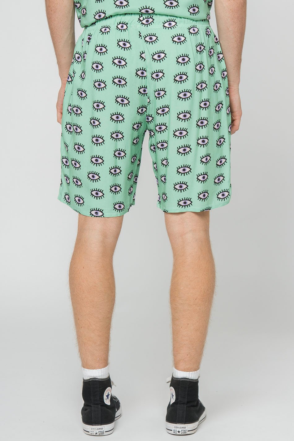 Green Open Eyes Shorts