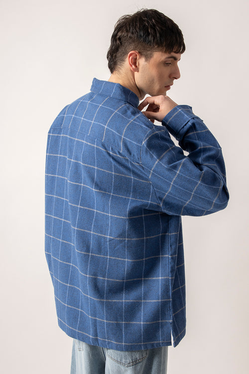 Milton Checked Shirt Blue