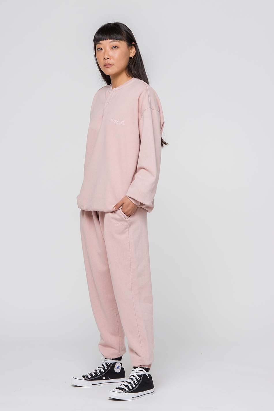 Palid Pink Helmer Washed Sweatshirt