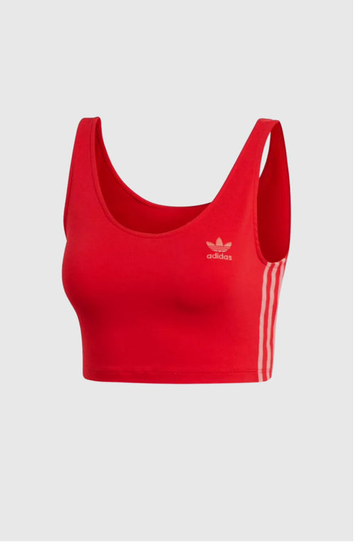 Rotes Crop-Tanktop