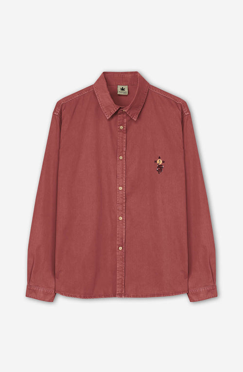 Chemise Burgundy Washed Snake