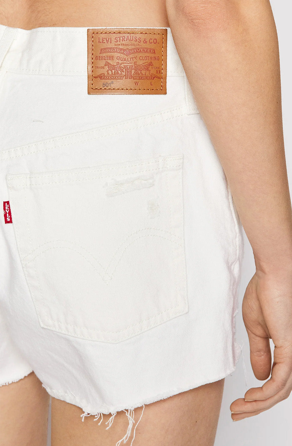 Short Levi's 501 White