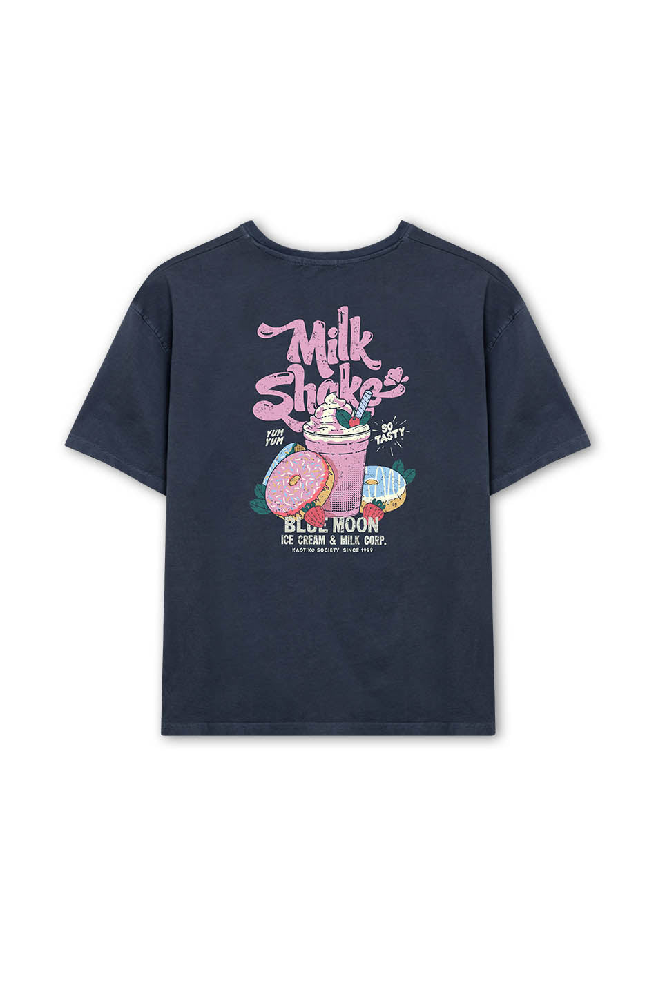 Tee-shirt Washed Milkshake Navy