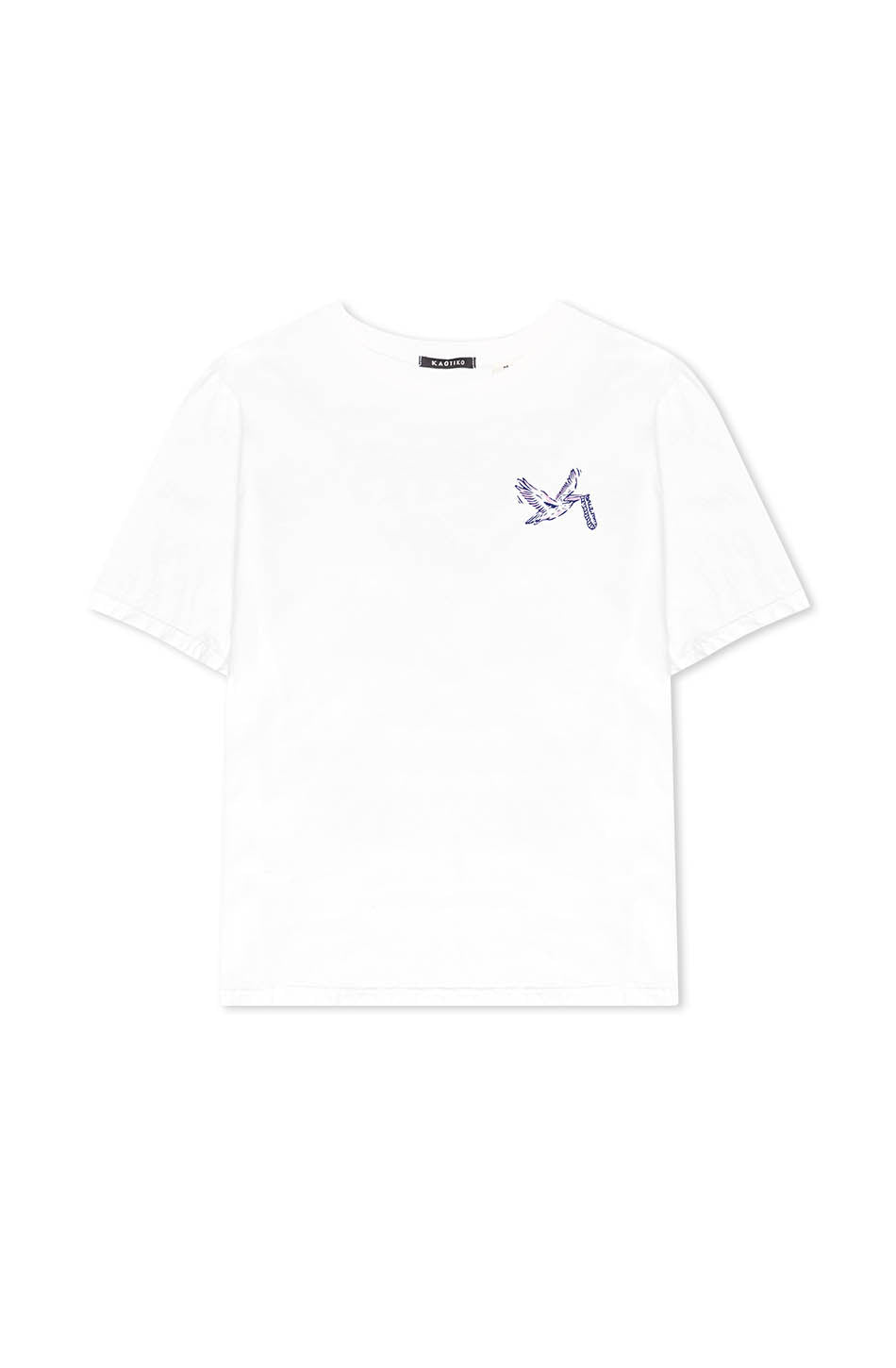 Tee-shirt Washed Beach Bar White