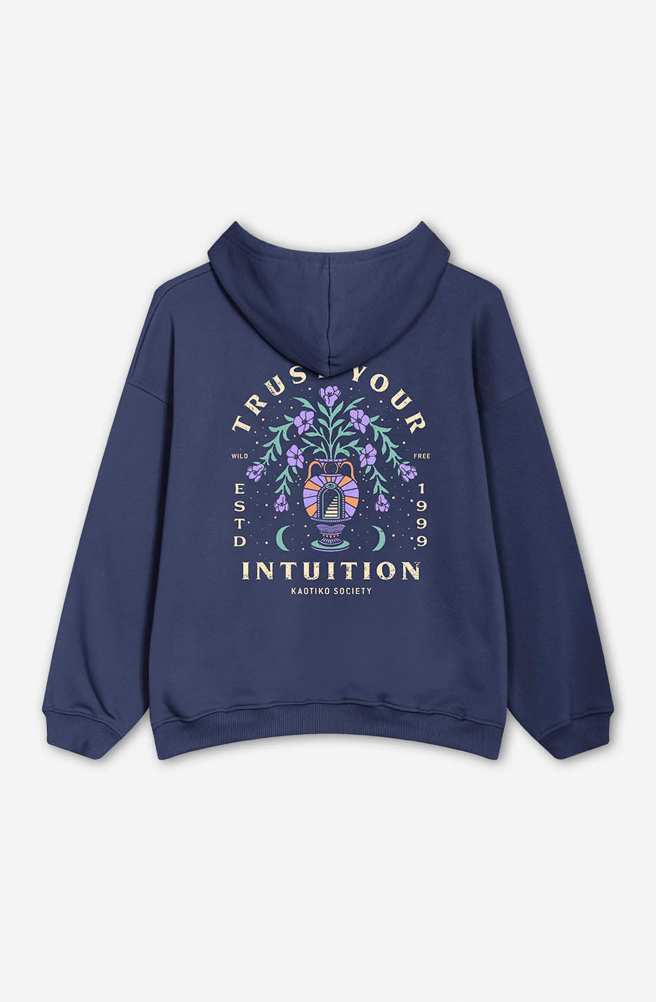 Trust Your Intuition Washed Sweatshirt in Dunkellila