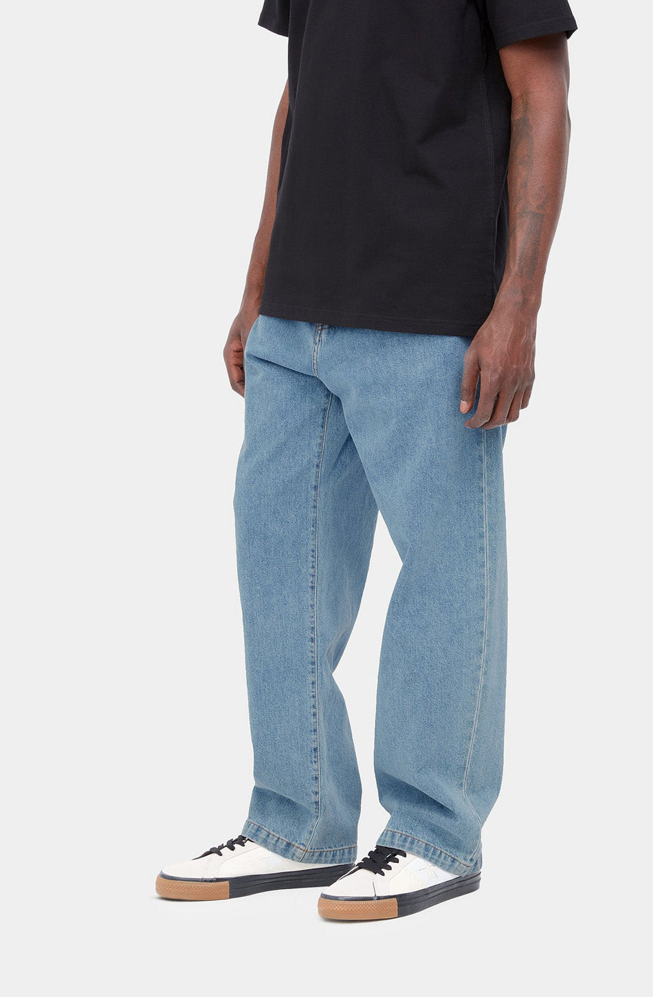 Carhartt WIP Landon Blue Heavy Stone Wash Pants