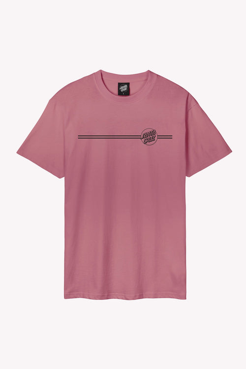 Santa Cruz Opus Dot Stripe Dusty Rose T-Shirt