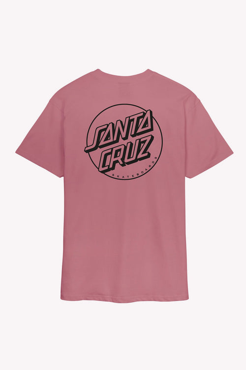 Santa Cruz Opus Dot Stripe Dusty Rose T-Shirt