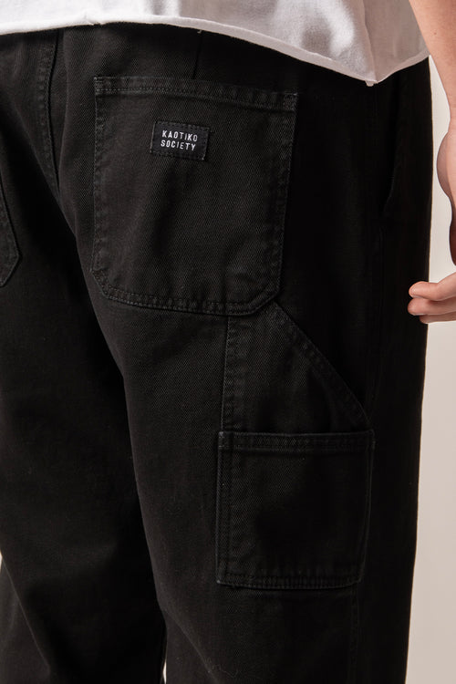 New Black Carpenter Trousers