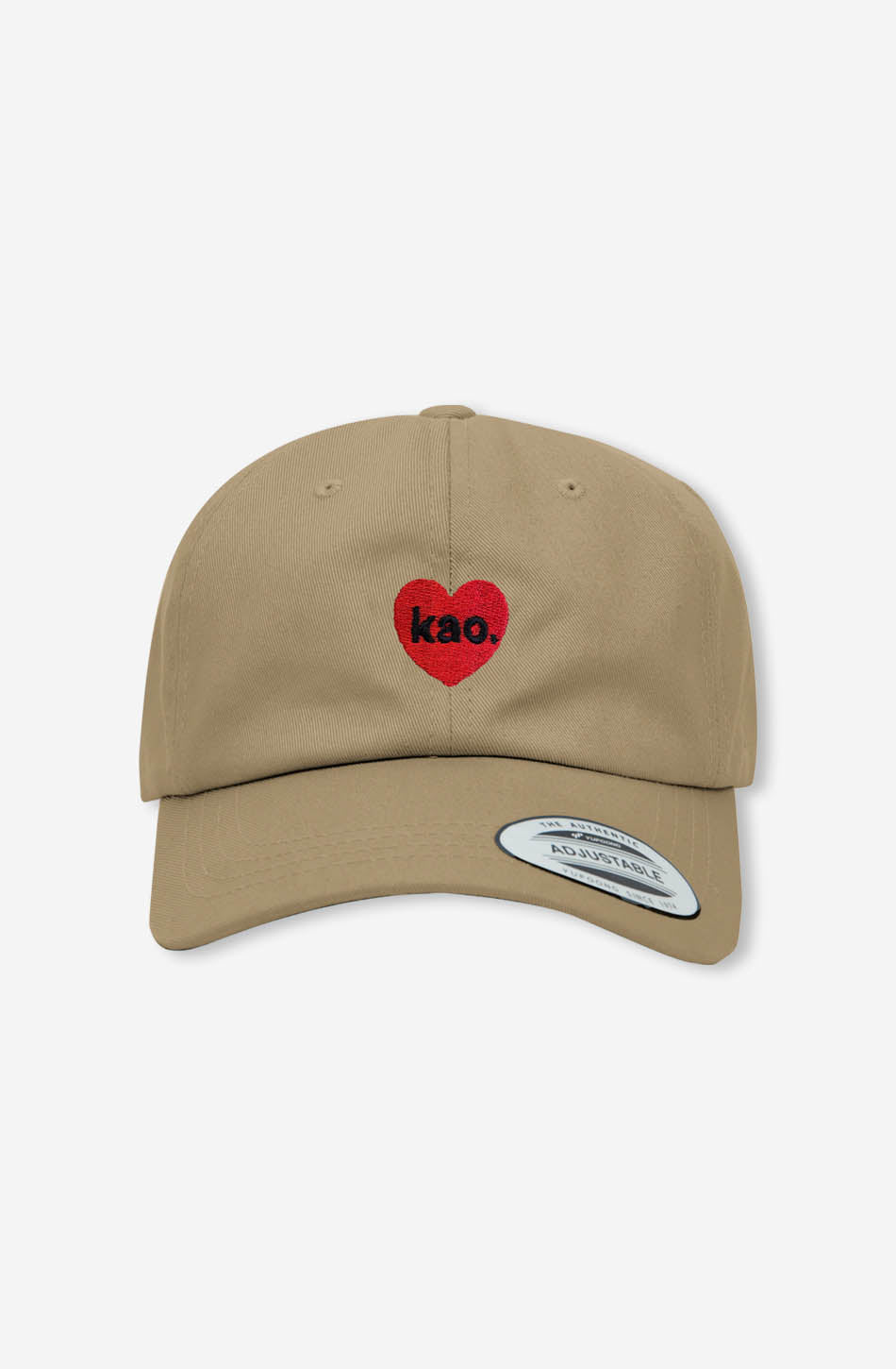 Heart Red Kao Cap. Khaki