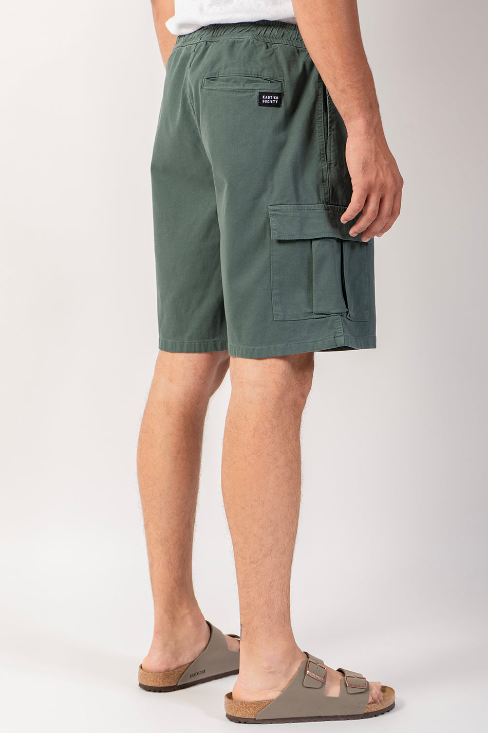 Bermuda Cargo Wide Leg Palid Green