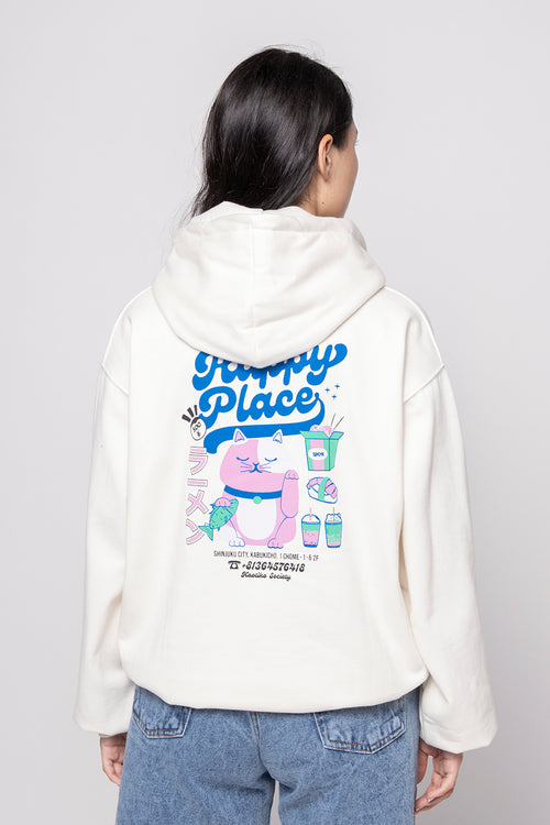 Sudadera Happy Place Ivory