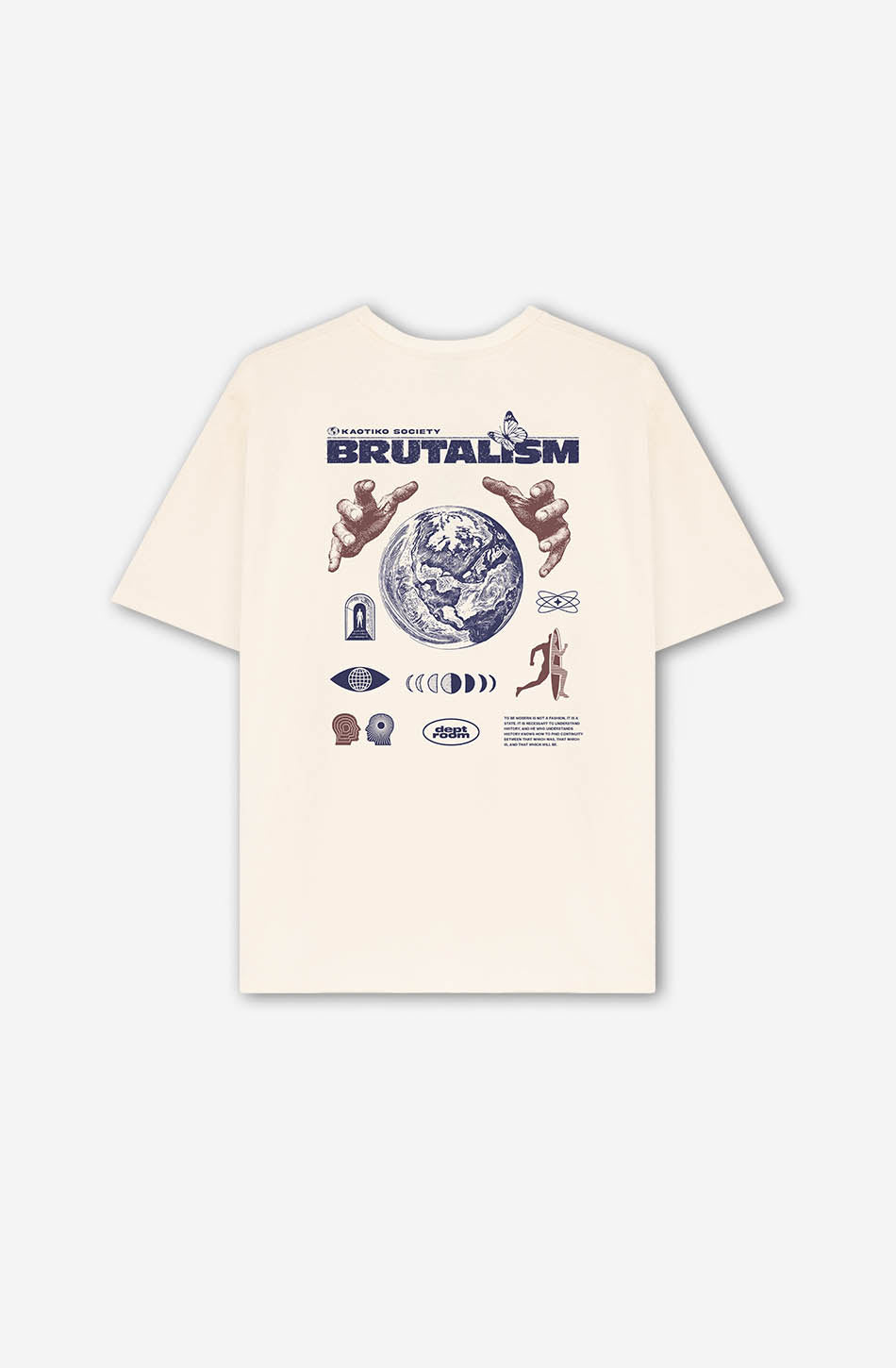 Ivory Brutalism Organic Cotton T-shirt