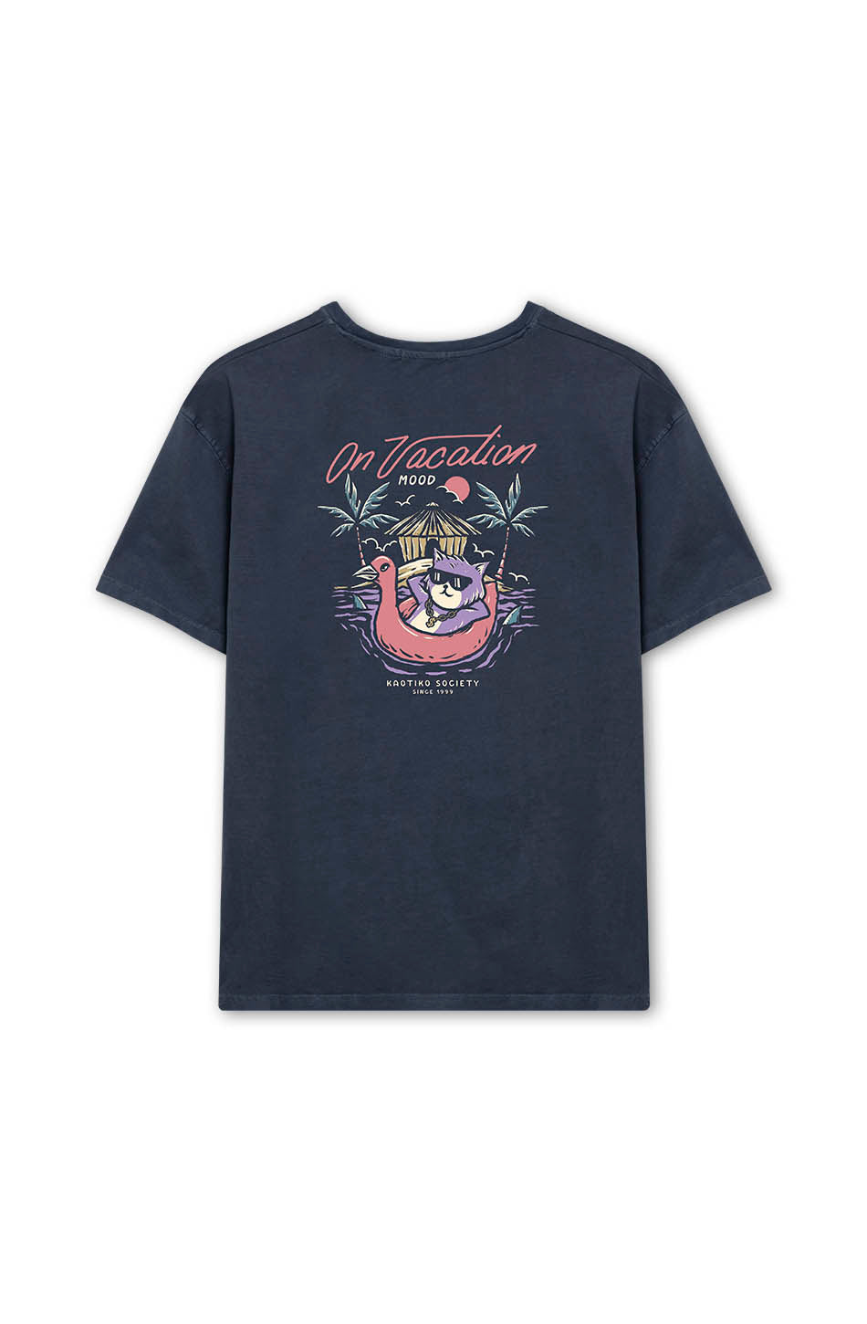 Navy On Vacation Washed T-shirt