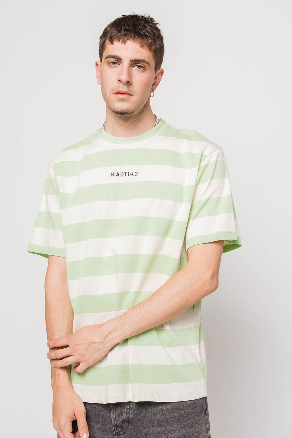 Mint Niall Stripes Orchid T-shirt