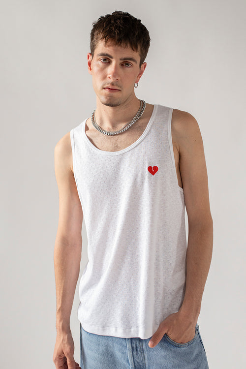 Tank Heart White T-shirt