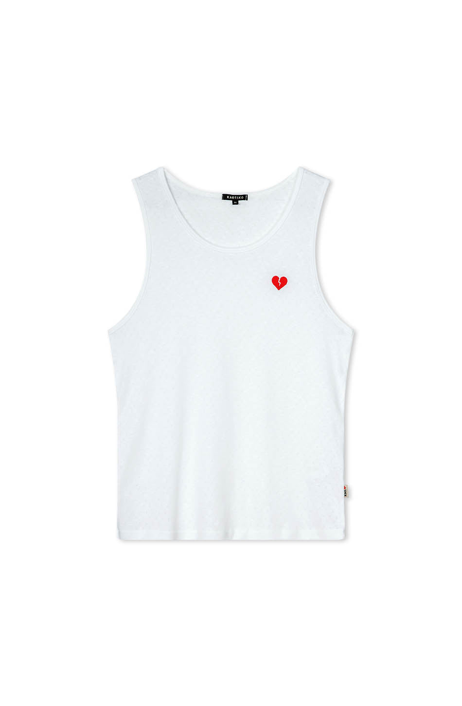 Tank Heart T-Shirt blanc