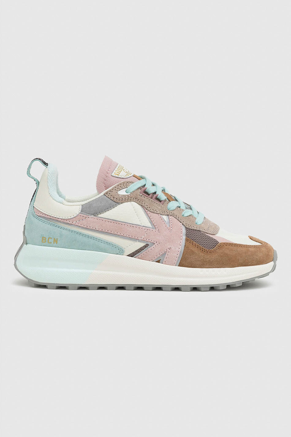 Kaotiko Detroit Sneaker in Hellbraun und Rosa