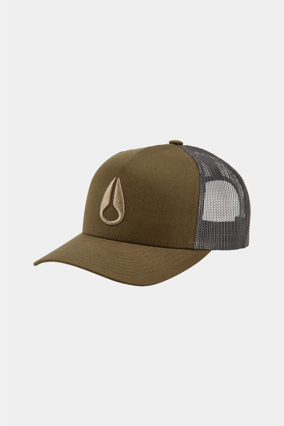 Nixon Iconed Trucker Hat Dark Olive