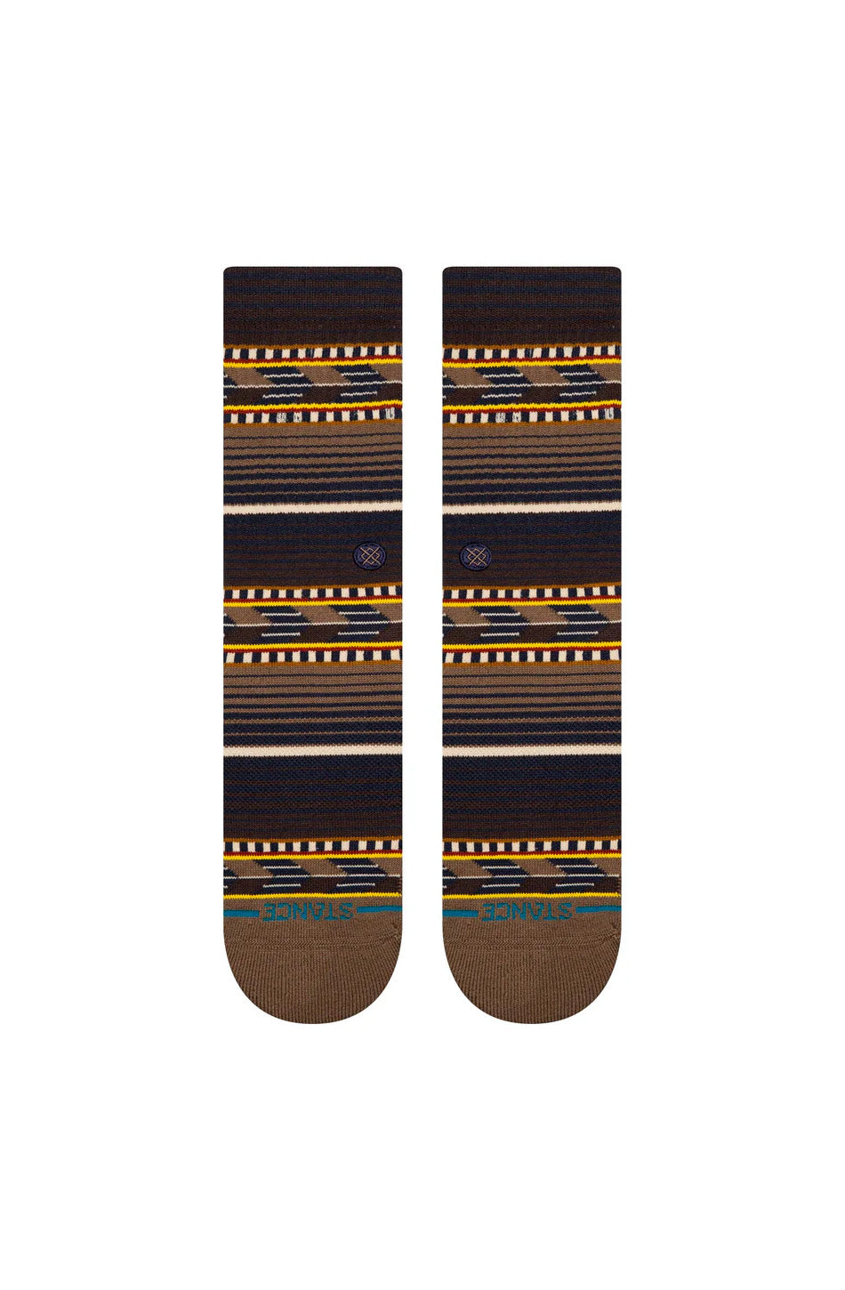 Stance Cedar Rock Crew Socks Brown