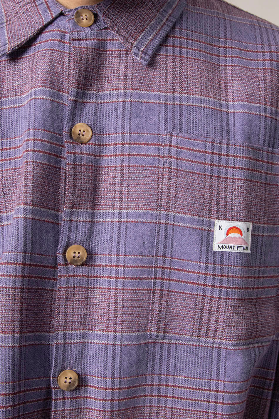 Chemise à carreaux Liverpool Lilas