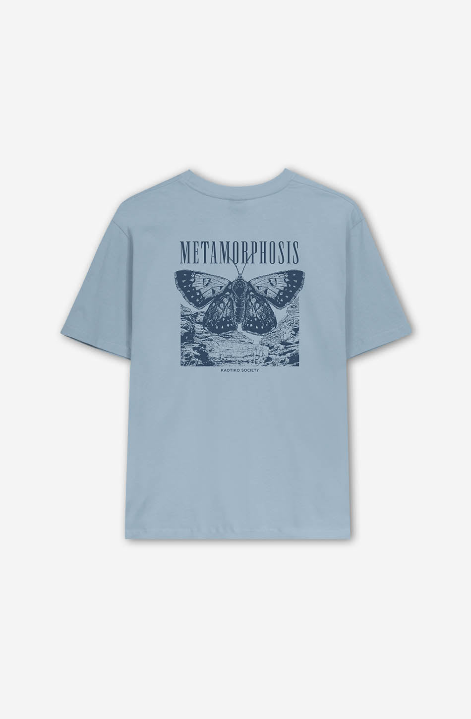 Washed Metamorphosis Blue Fly T-shirt