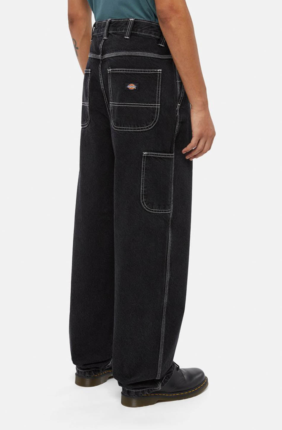 Madison Baggy Fit Denim Black Wash Pantalon