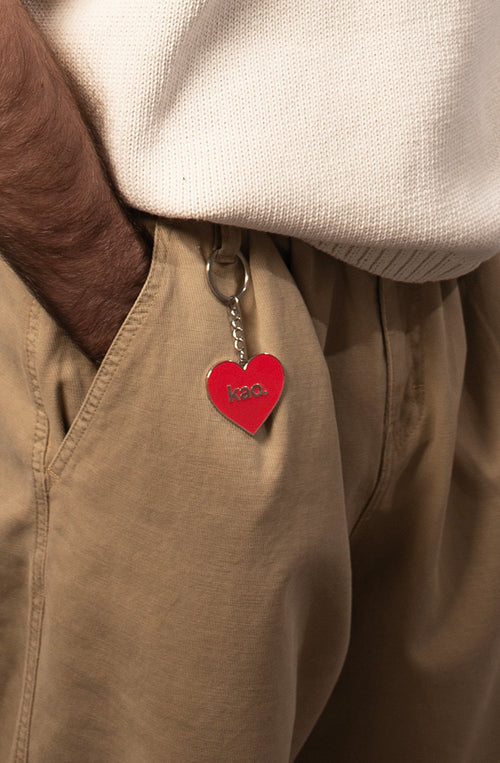 Red Heart Kao Keychain