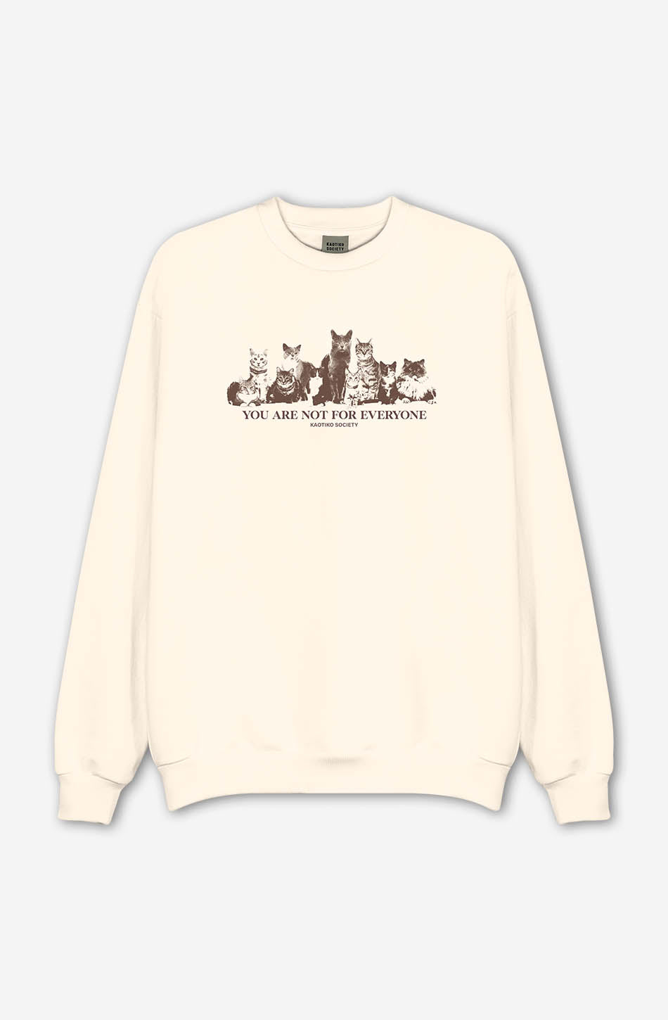 Washed Cat Family Bone Sweatshirt