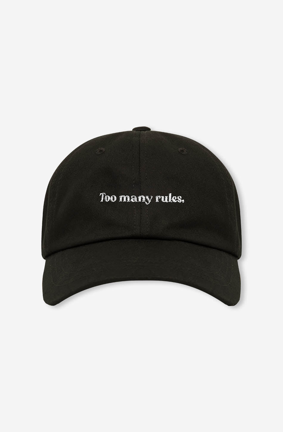 Too Many Rules Snapback Black Cap