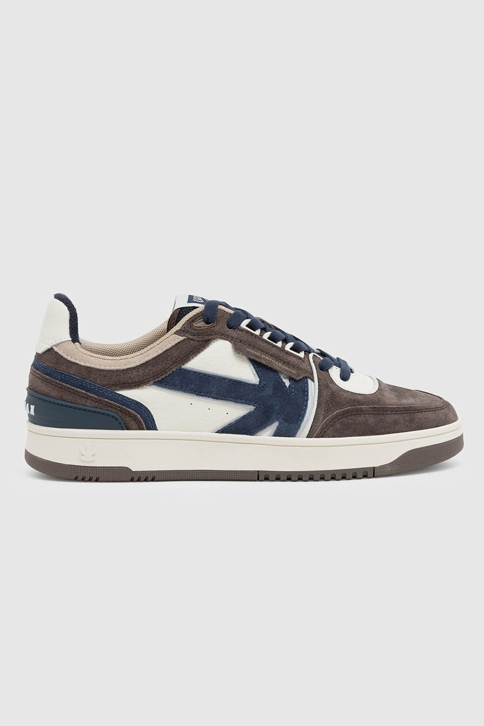 Kaotiko Boston Piping Suede Navy Baskets