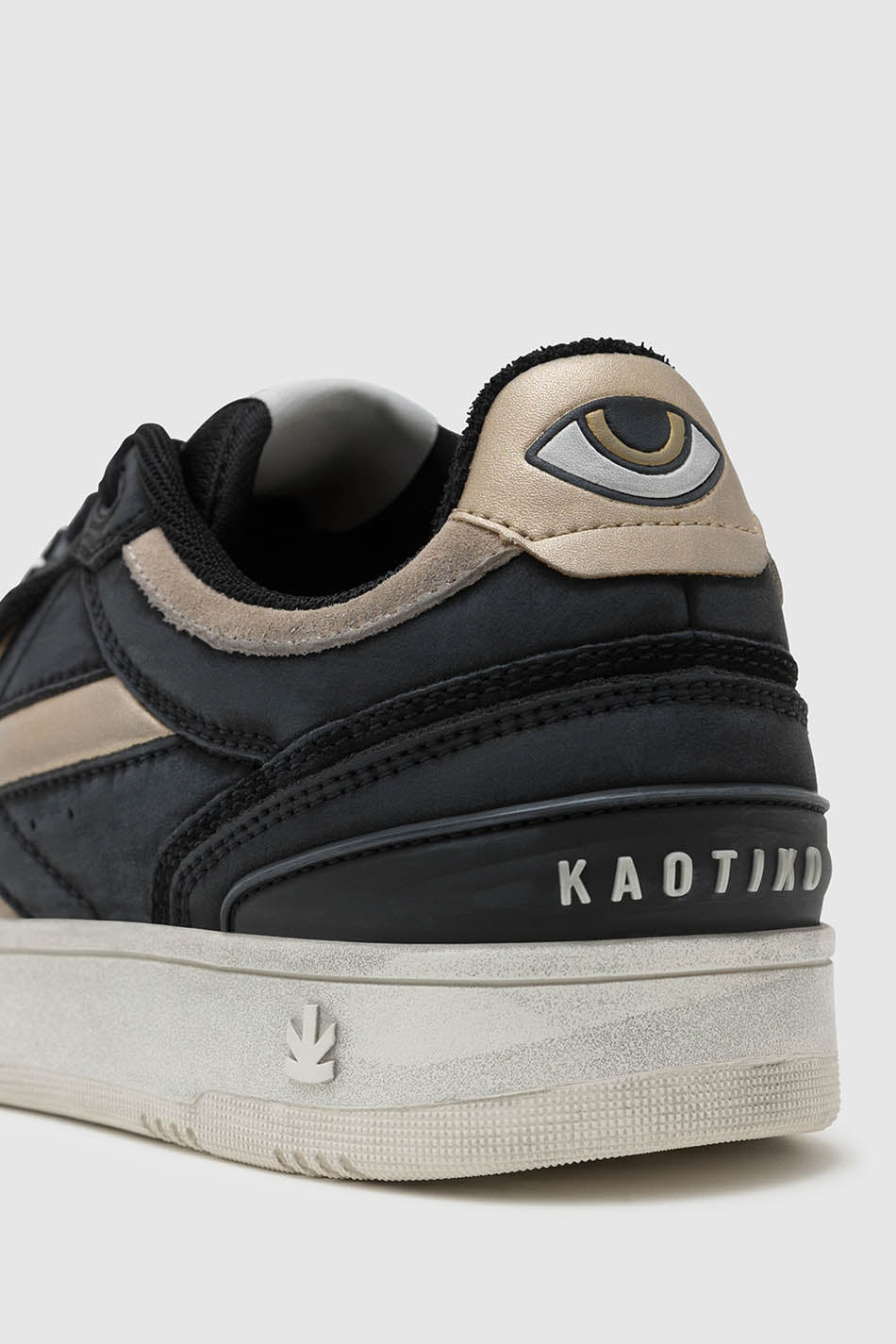 Kaotiko Boston Piping Metal Black Sneakers