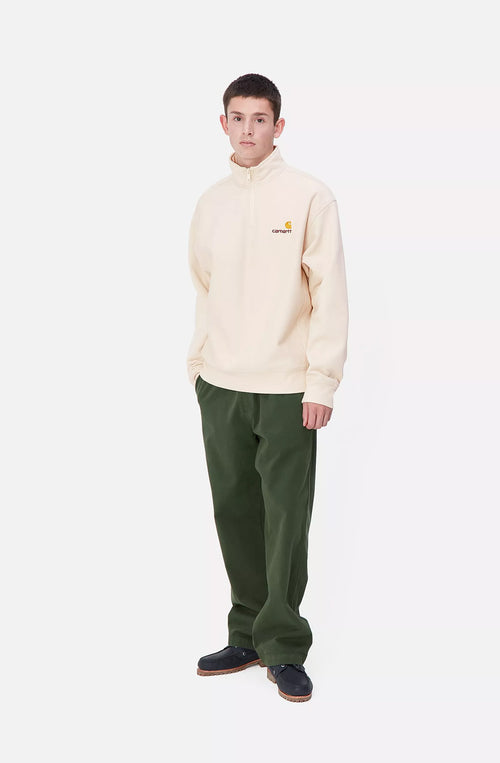 Carhartt WIP Half Zip American Script Moonbeam Sweatshirt