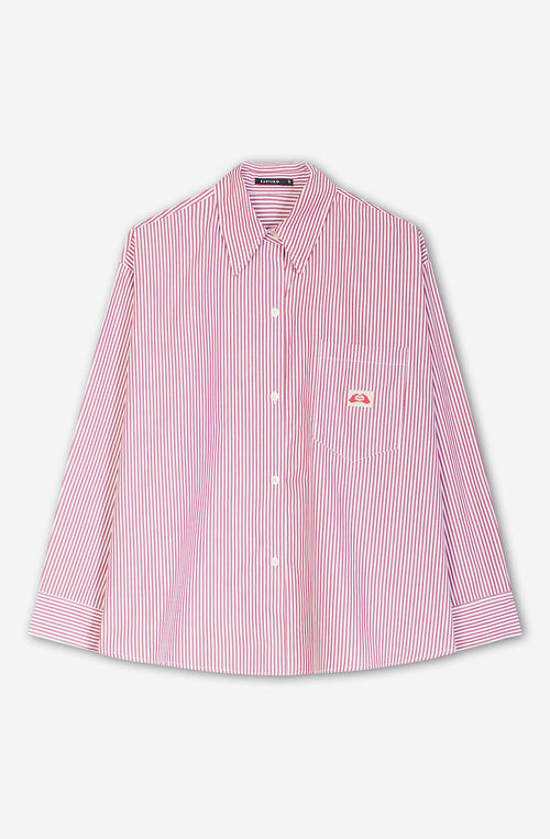 Stripe Hand Heart Kao Ivory/Red Shirt