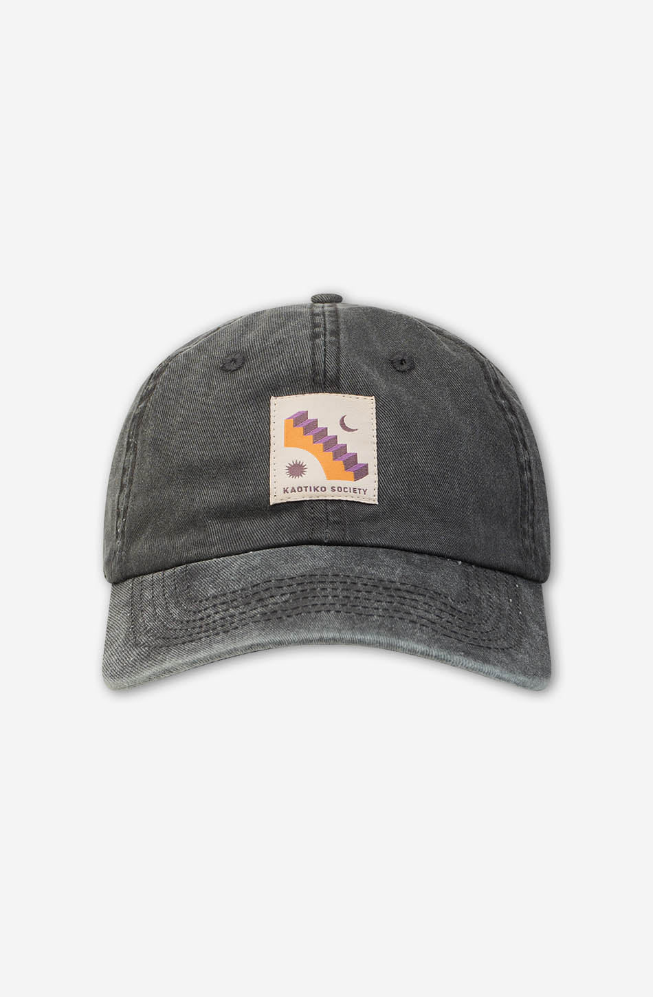 Washed Ladder Black Cap