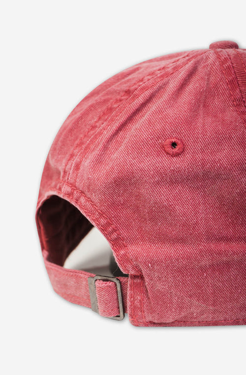 Gorra Washed Moon Burgundy