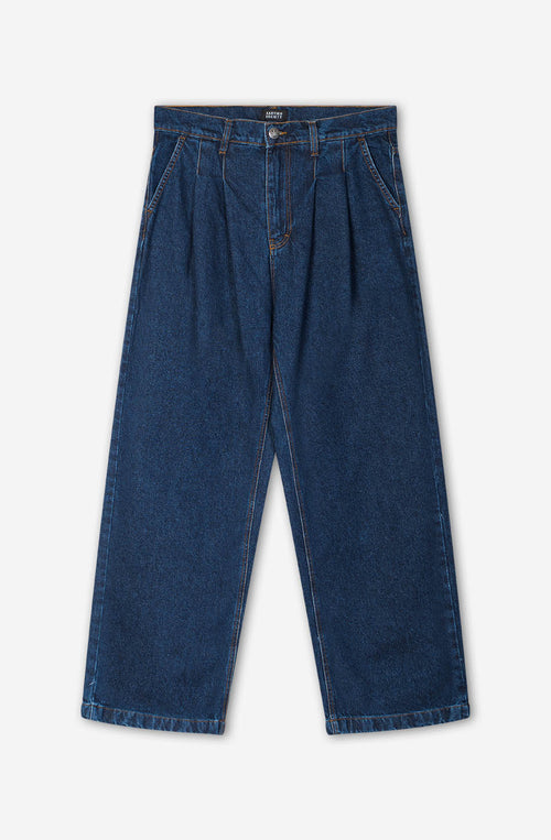 Stuttgart Wide Leg Dark Denim Trousers