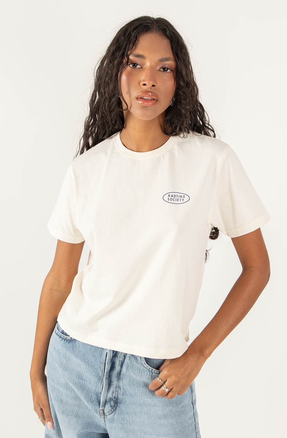 Camiseta Washed Don't Forget Ivory