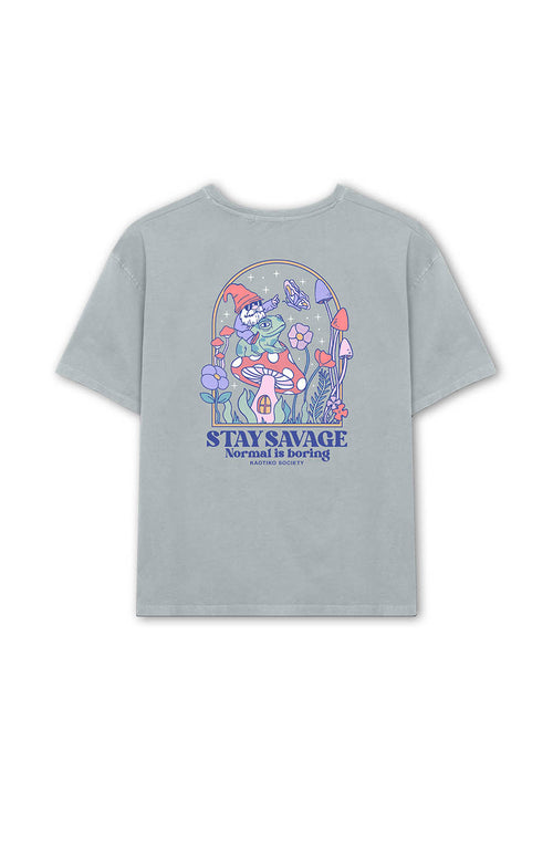 T-shirt Washed Stay Savage Steel 