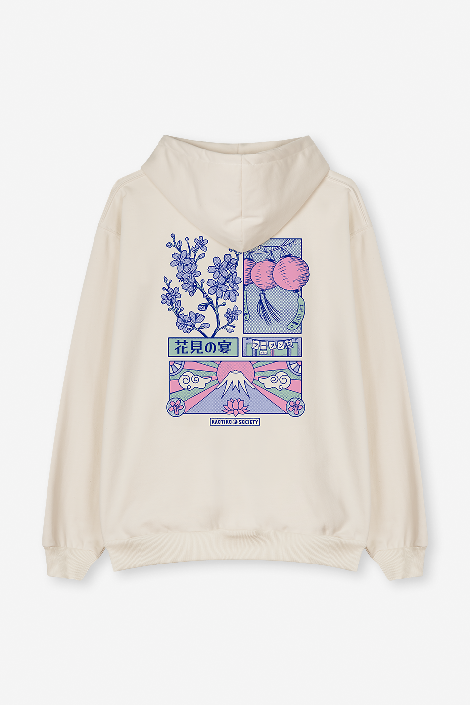 Rosafarbenes Tokyo-Elfenbein-Sweatshirt