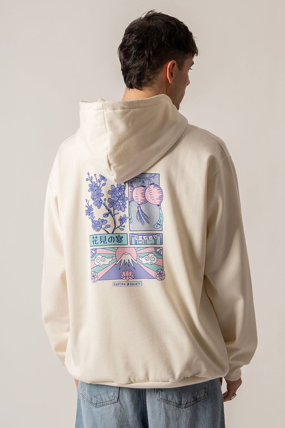 Rosafarbenes Tokyo-Elfenbein-Sweatshirt