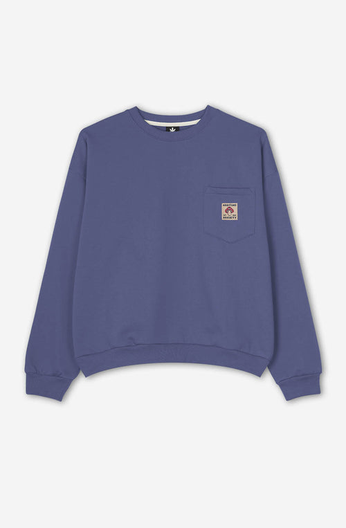 Sweatshirt Pocket Mushroom Society Grape 