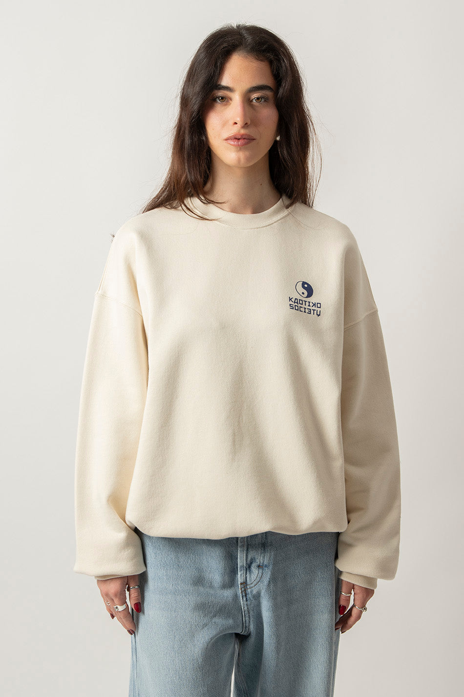 Yakisoba Lovers Organic Cotton Ivory Sweatshirt