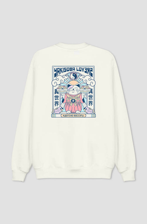 Yakisoba Lovers Organic Cotton Ivory Sweatshirt