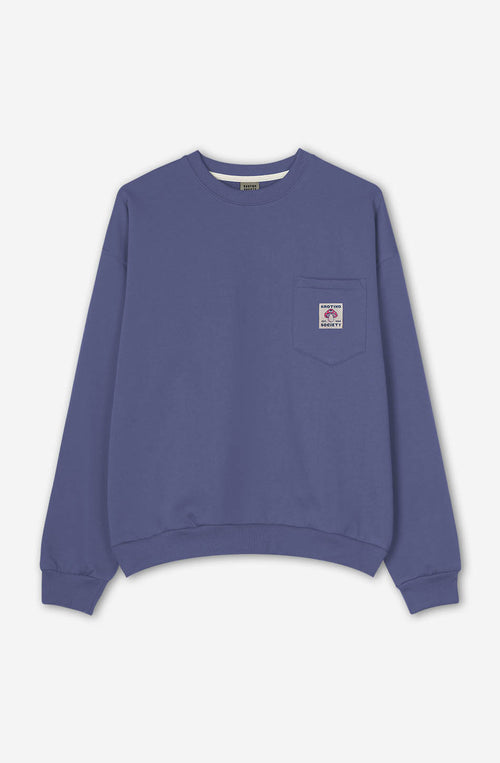 Sweatshirt Pocket Mushroom Society Grape