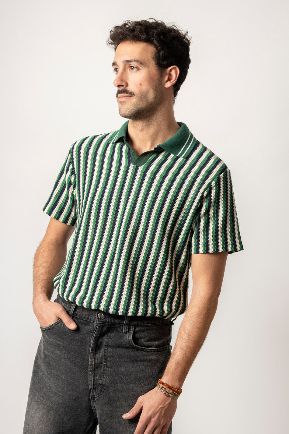 Striped Finn Polo